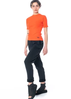 adidas Y-3, schmal geschnittene Hose aus festem Stoff